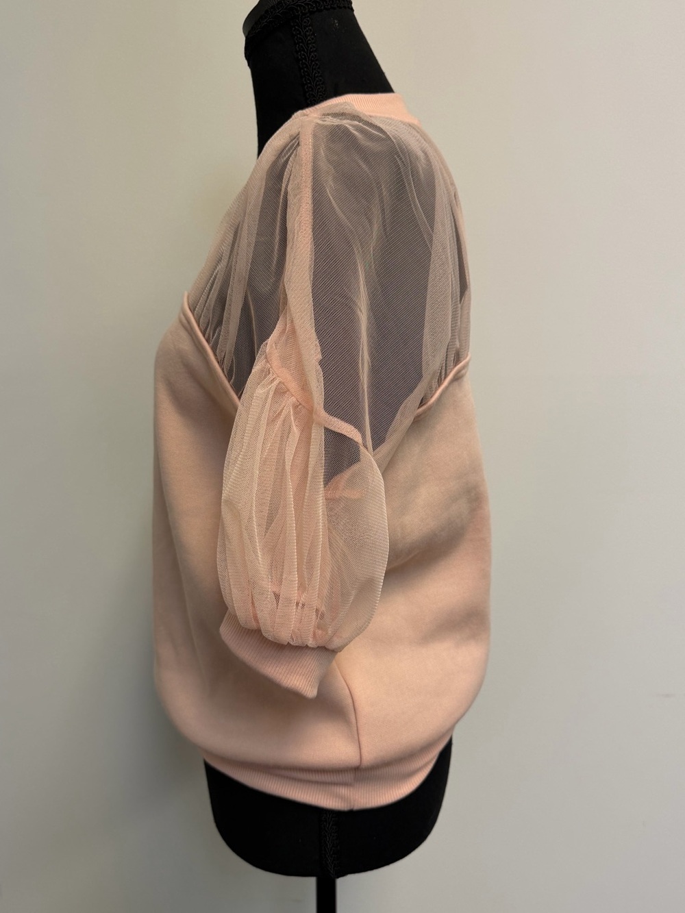 Anthropologie Maeve Sheer insert Pink Pullover Top - Picture 6 of 13
